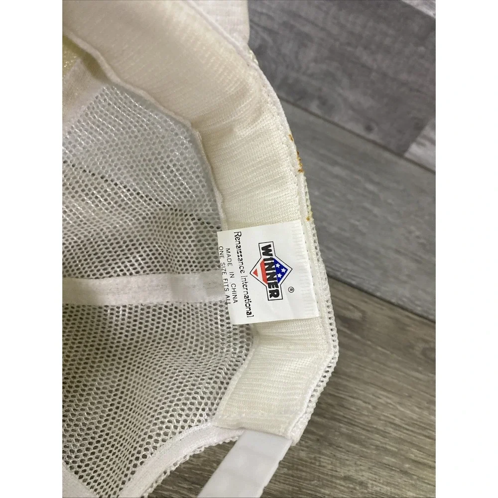 Vintage Surry Bass Anglers White Mesh Hat Fishing Cap Mesh Snapback Rope - Picture 12 of 12